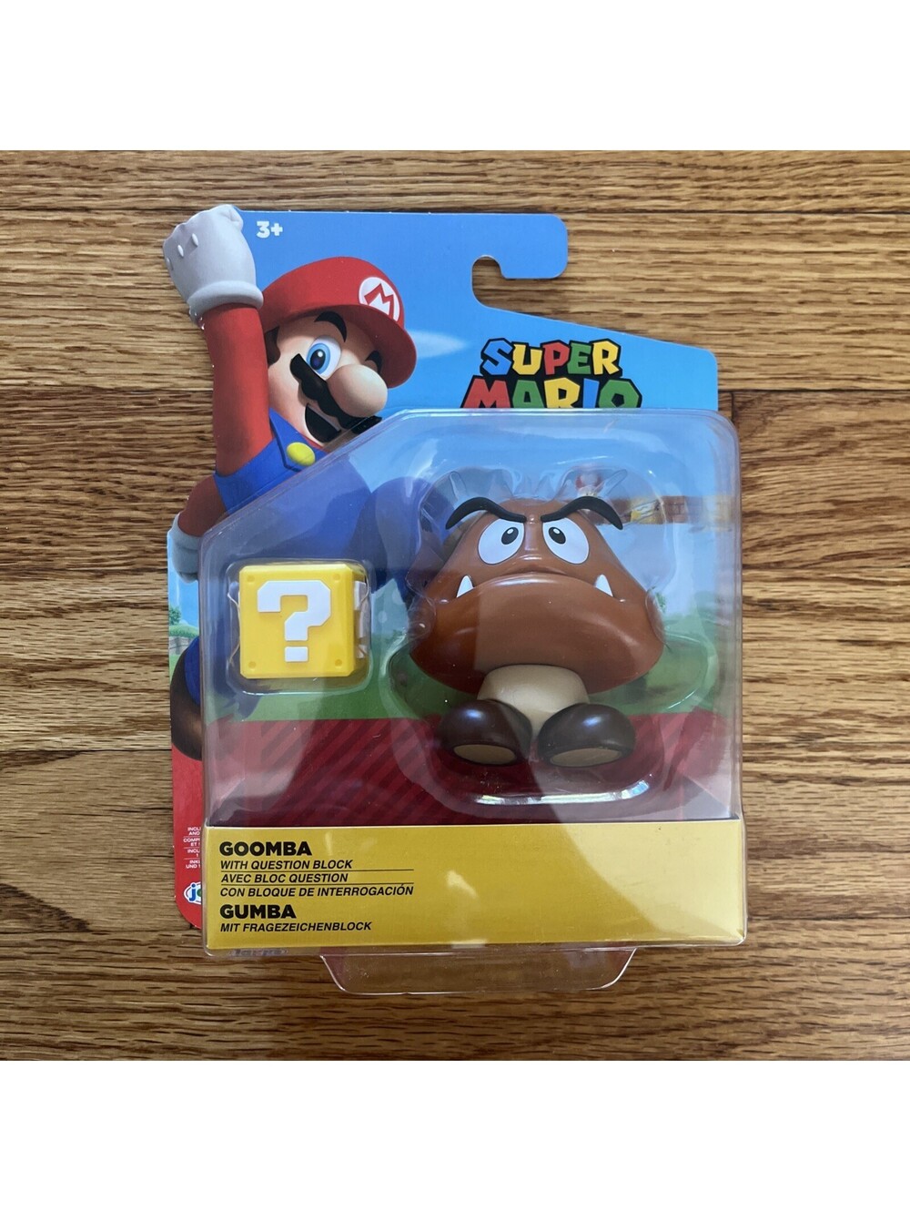 Goomba Question Block 2019 Super Mario Jakks Pacific 4" Game Figure Toy Nintendo